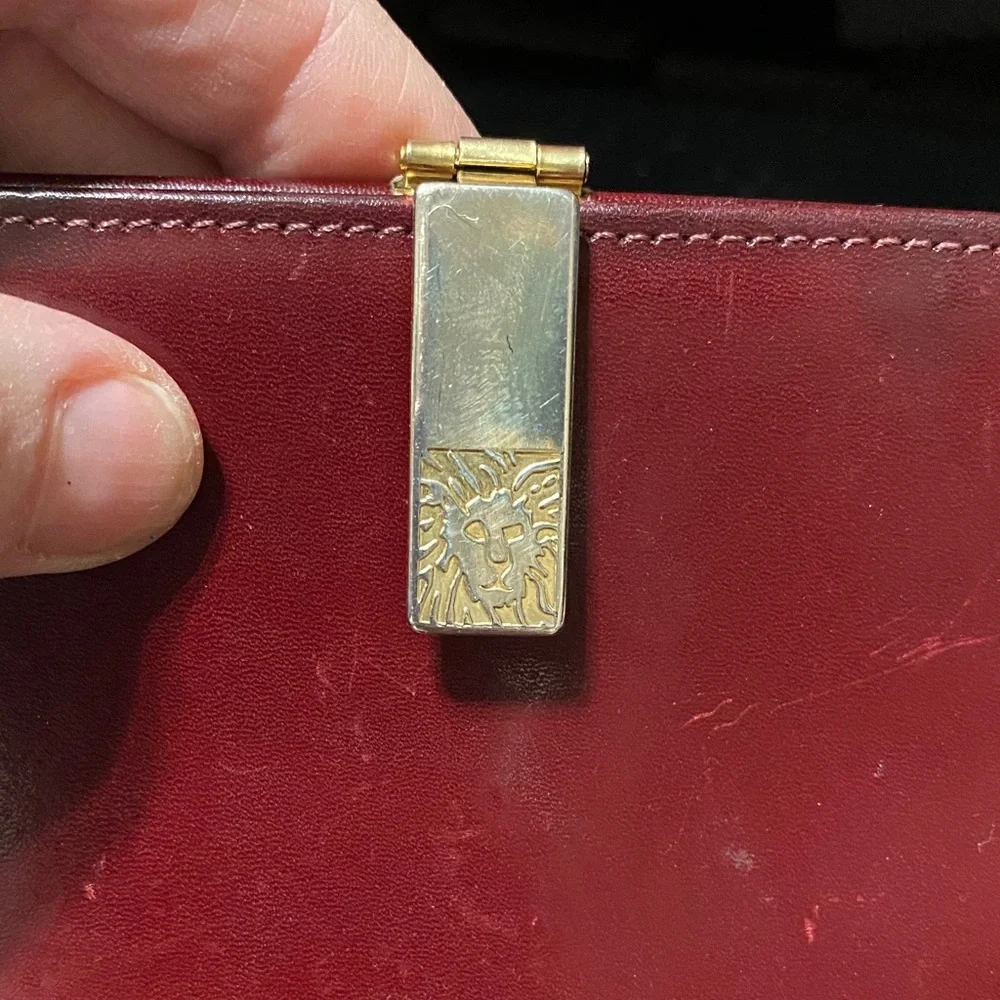 Vintage Anne Klein by St. Thomas Burgundy Leather wallet